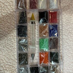 Colorful Nail Art Rhinestone Set// Never Used